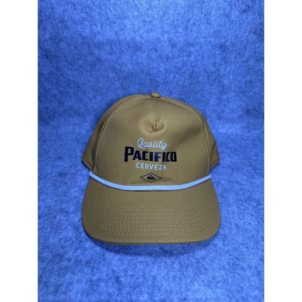Quiksilver Pacifico Cerveza Rope Hat Tan Snapback Surf Cap OSFM Netplus